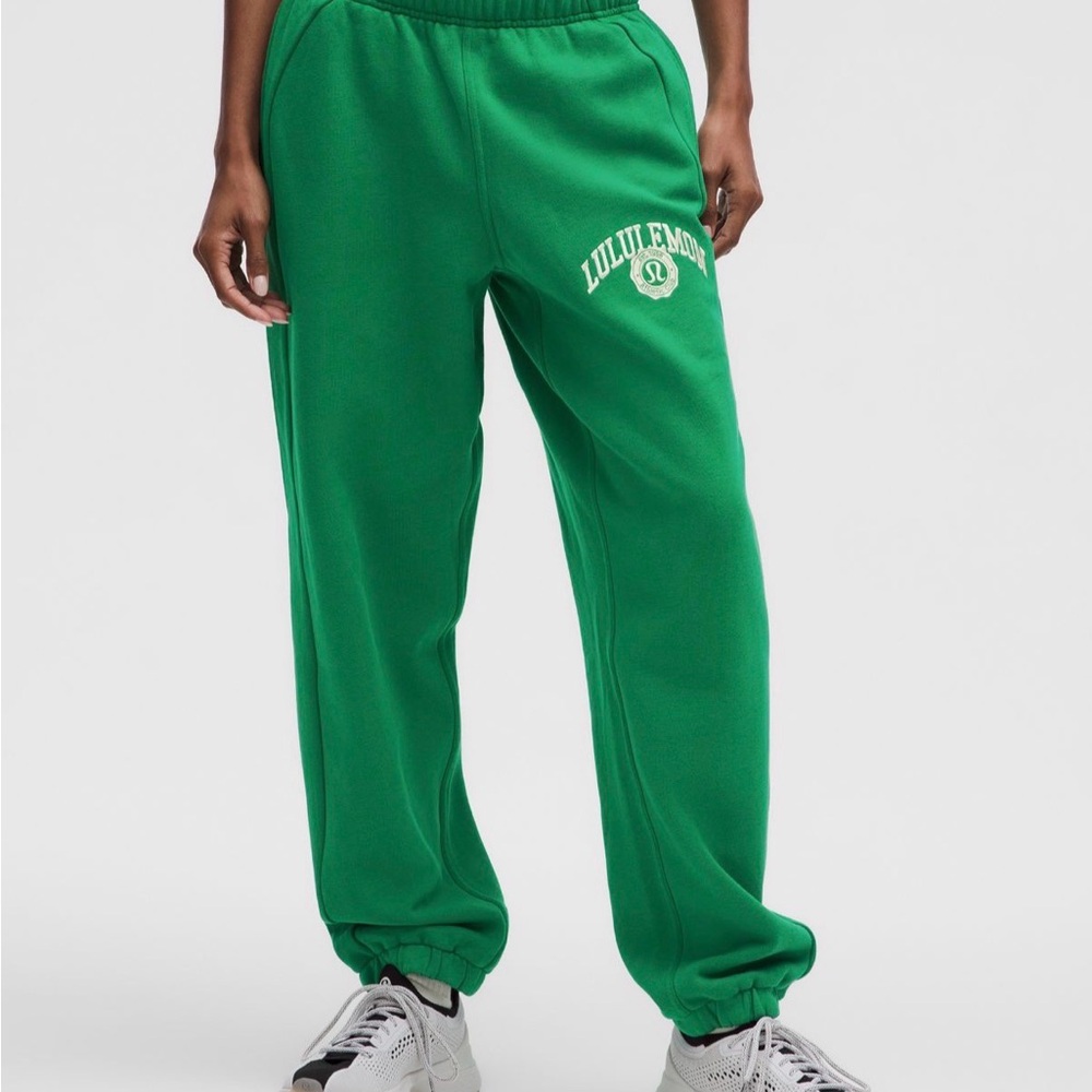 Lululemon Raceway Green Scuba Mid-Rise Oversized Jogger Size L Regular Like New